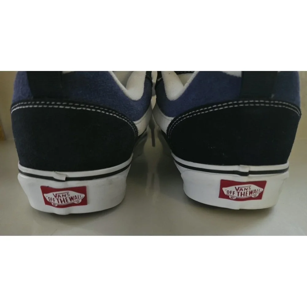 Vans Knu Skool Skate Shoes Blue White Men's Size 10.5 New‎ Without Box
